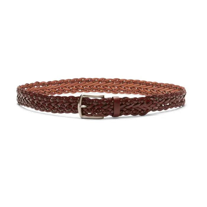 Men Suede Belt Mahogany Fratelli Rossetti Belts Men Suede Belt Mahogany Fratelli Rossetti Belts