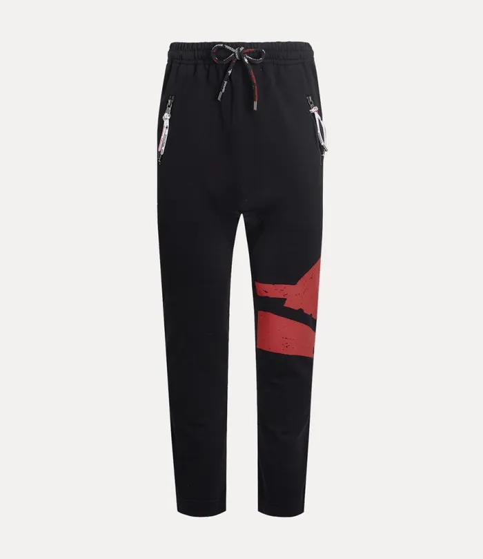 Men Sunken Orb Football Trousers Black Vivienne Westwood Trousers And Shorts