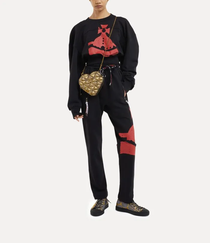Men Sunken Orb Football Trousers Black Vivienne Westwood Trousers And Shorts Men Sunken Orb Football Trousers Black Vivienne Westwood Trousers And Shorts