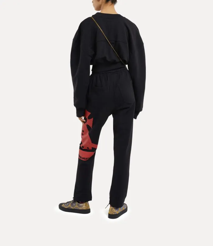 Men Sunken Orb Football Trousers Black Vivienne Westwood Trousers And Shorts Men Sunken Orb Football Trousers Black Vivienne Westwood Trousers And Shorts