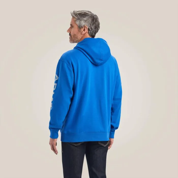 Men Sweatshirts and Hoodies Ariat Ariat Logo Hoodie Cobalt Men Sweatshirts and Hoodies Ariat Ariat Logo Hoodie Cobalt