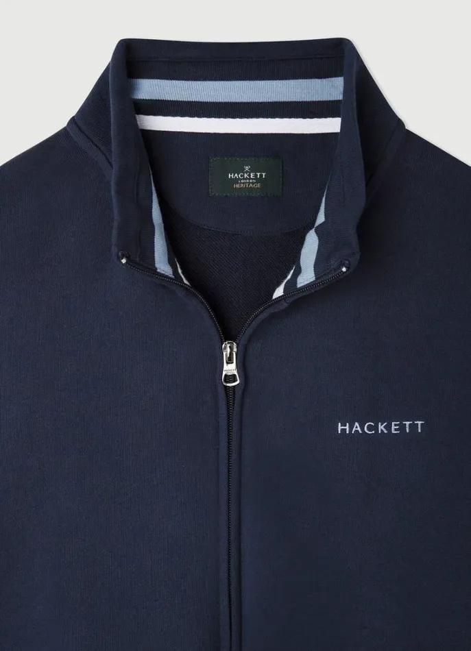Men Sweatshirts Hackett London FullZip Sweatshirt Navy