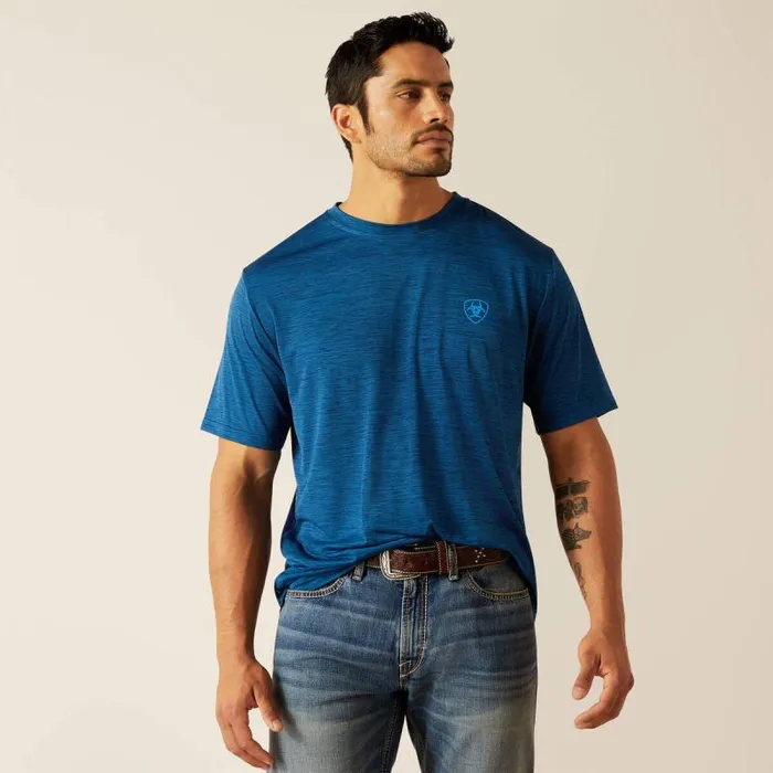 Men TShirts and Polos Ariat Charger Ariat SW Shield TShirt Poseidon