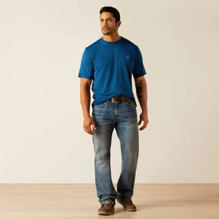 Men TShirts and Polos Ariat Charger Ariat SW Shield TShirt Poseidon