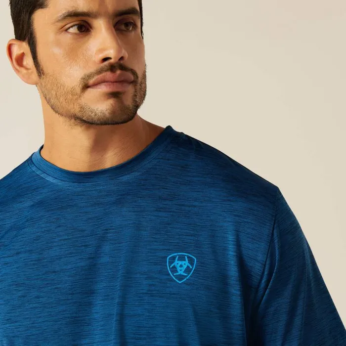Men TShirts and Polos Ariat Charger Ariat SW Shield TShirt Poseidon