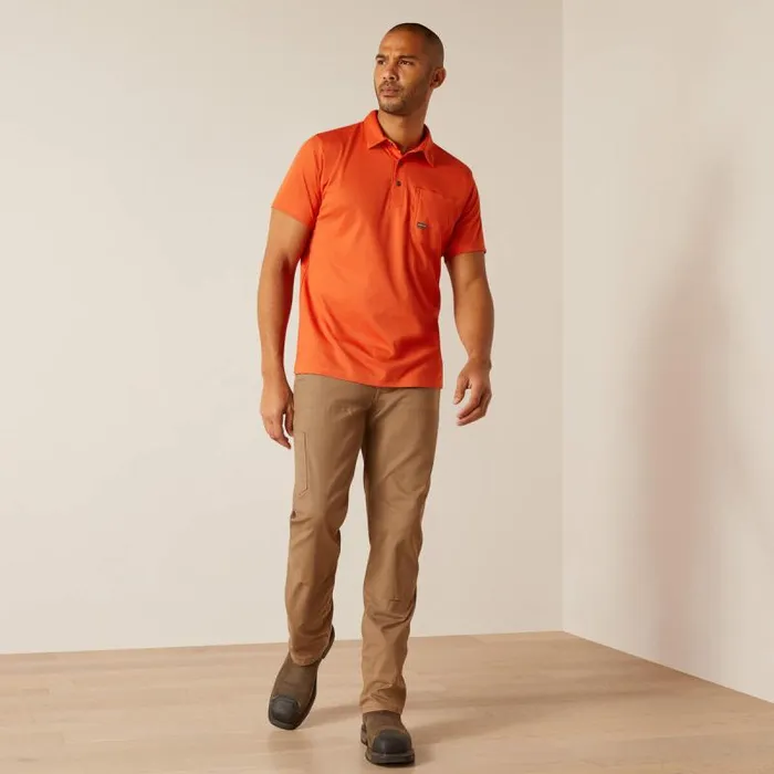 Men TShirts and Polos Ariat Rebar Foreman Orange Rust