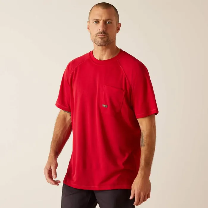 Men TShirts and Polos Ariat Rebar Heat Fighter Jolly Wrencher Jester Red Men TShirts and Polos Ariat Rebar Heat Fighter Jolly Wrencher Jester Red