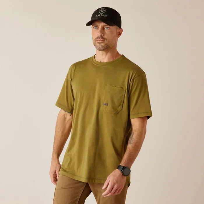 Men TShirts and Polos Ariat Rebar Workman Born For This TShirt Lichen Heather Men TShirts and Polos Ariat Rebar Workman Born For This TShirt Lichen Heather