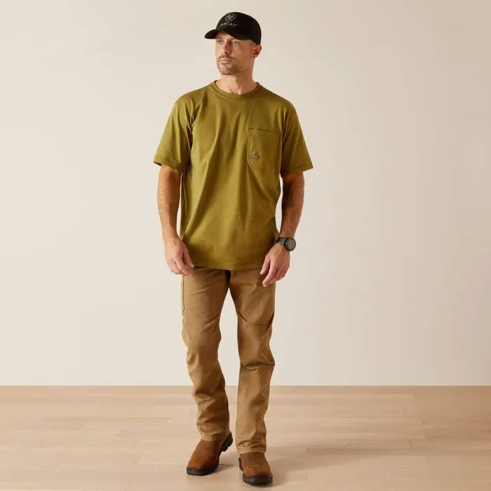 Men TShirts and Polos Ariat Rebar Workman Born For This TShirt Lichen Heather Men TShirts and Polos Ariat Rebar Workman Born For This TShirt Lichen Heather