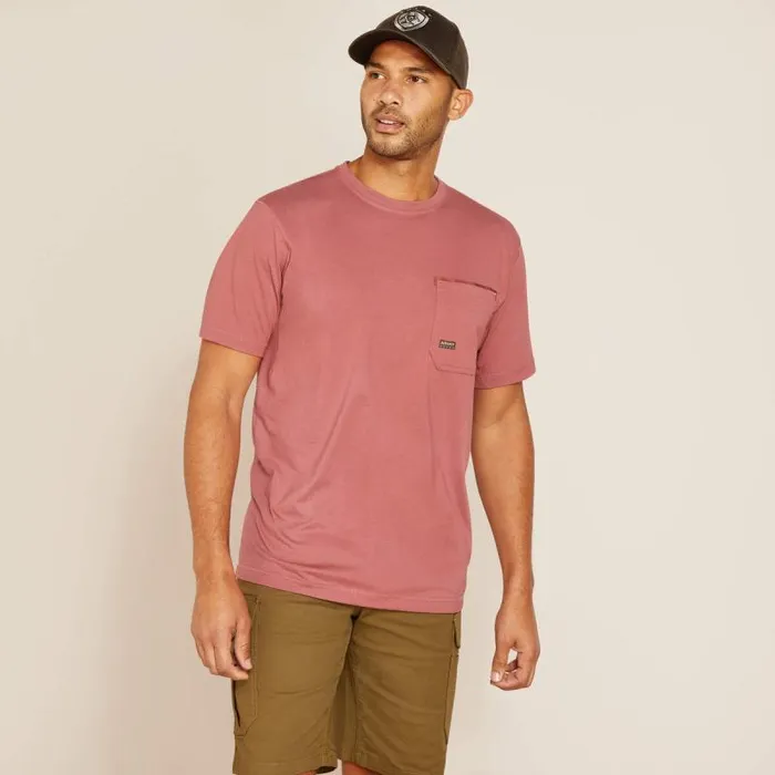 Men TShirts and Polos Ariat Rebar Workman Reflective Flag TShirt Roan Rouge