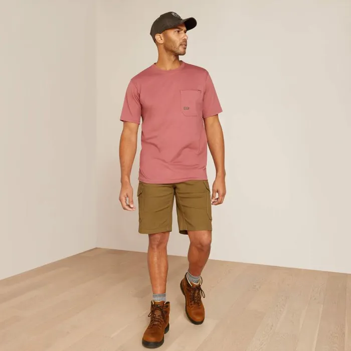 Men TShirts and Polos Ariat Rebar Workman Reflective Flag TShirt Roan Rouge