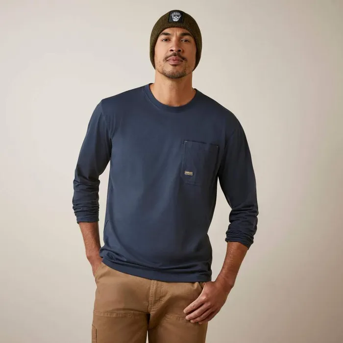 Men TShirts and Polos Ariat Rebar Workman Union Eagle Navy Men TShirts and Polos Ariat Rebar Workman Union Eagle Navy