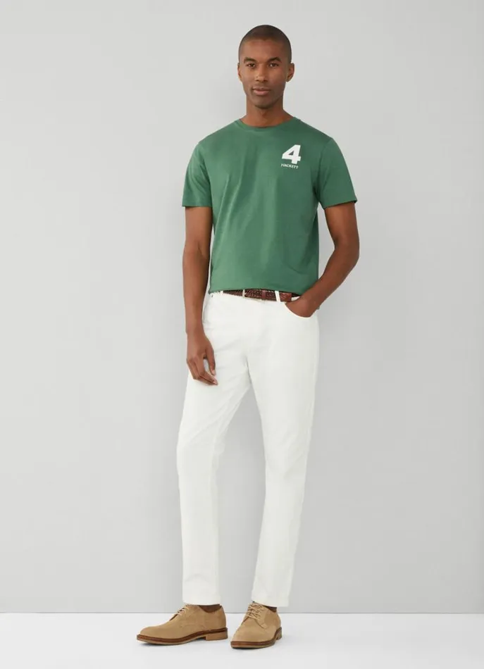 Men Tshirts Hackett London Classic Fit Heritage TShirt Green