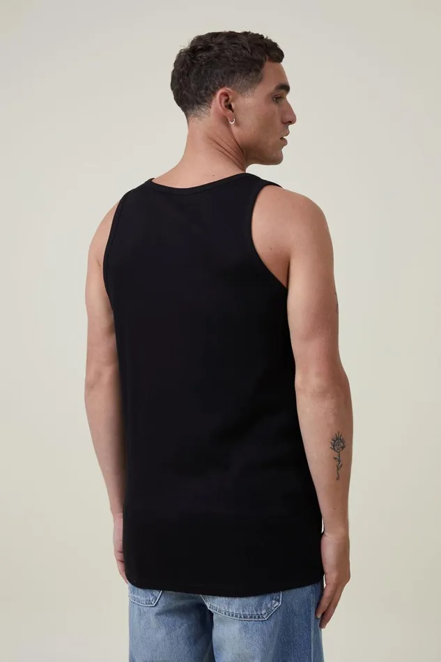 Men Tees and Tanks Cotton On Loose Fit Rib Tank Black Men Tees and Tanks Cotton On Loose Fit Rib Tank Black
