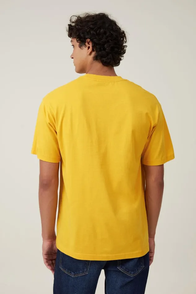 Men Tees and Tanks Cotton On Organic Loose Fit TShirt Saffron Yellow