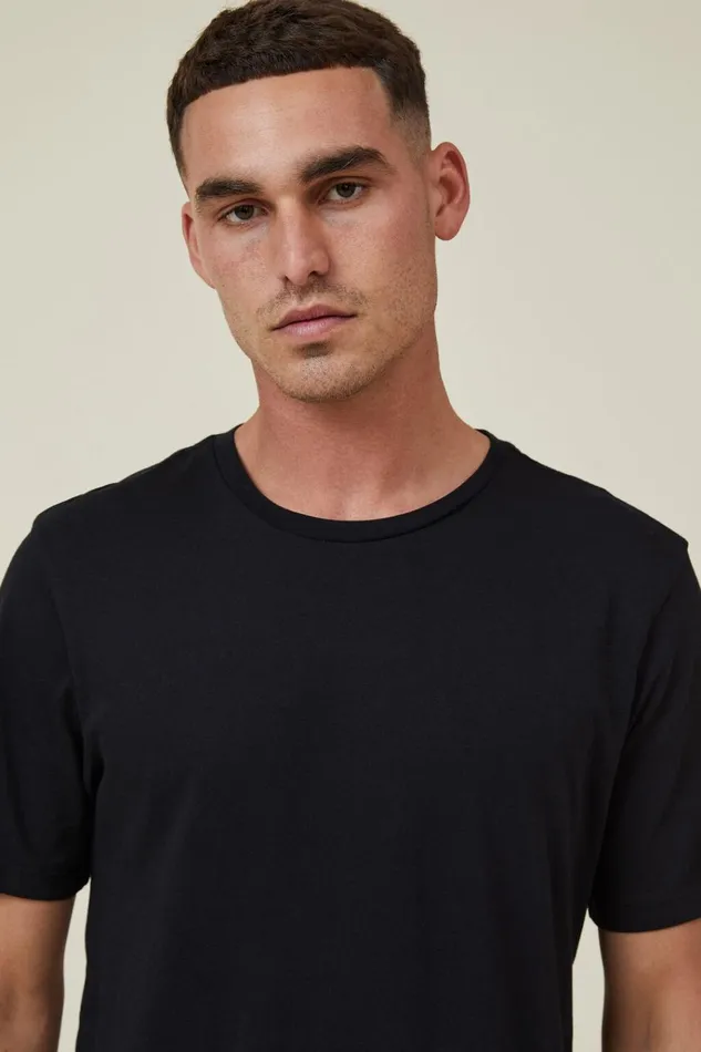 Men Tees and Tanks Cotton On Organic Regular Fit Crew TShirt Black Men Tees and Tanks Cotton On Organic Regular Fit Crew TShirt Black