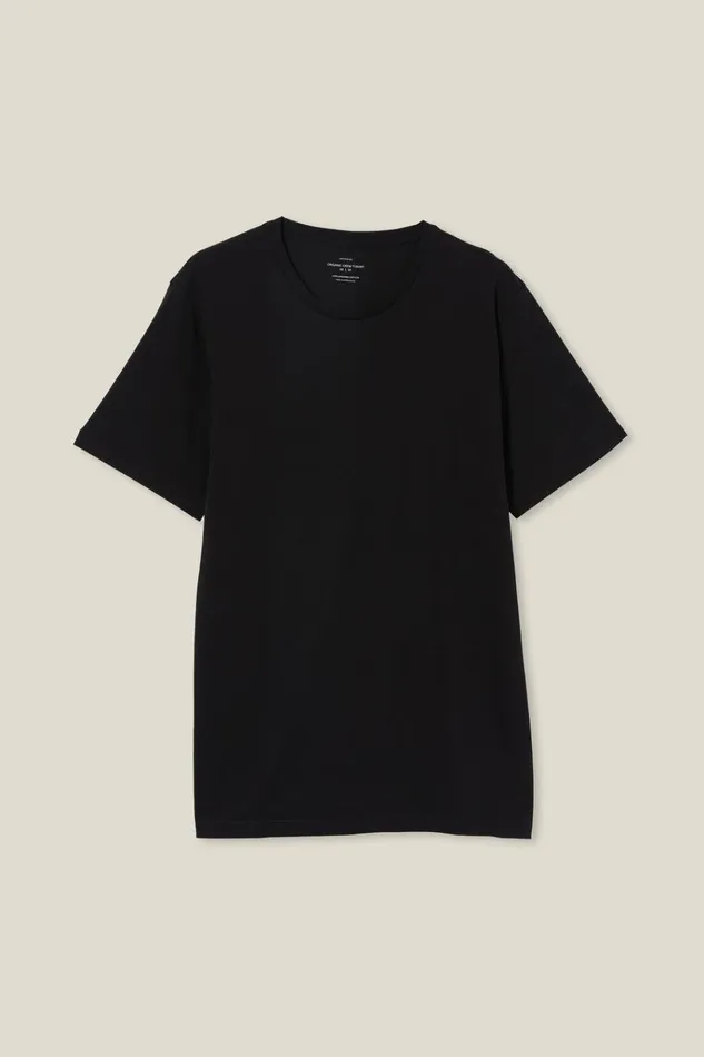 Men Tees and Tanks Cotton On Organic Regular Fit Crew TShirt Black Men Tees and Tanks Cotton On Organic Regular Fit Crew TShirt Black