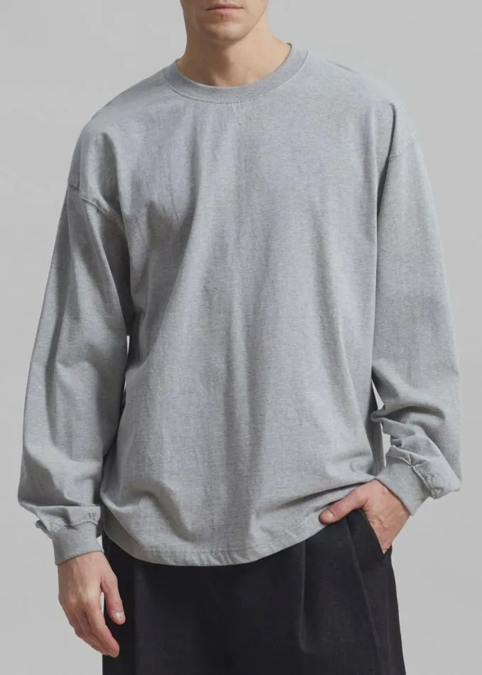 Men The Frankie Shop Christopher Long Sleeve Tee 8211 Grey Grey