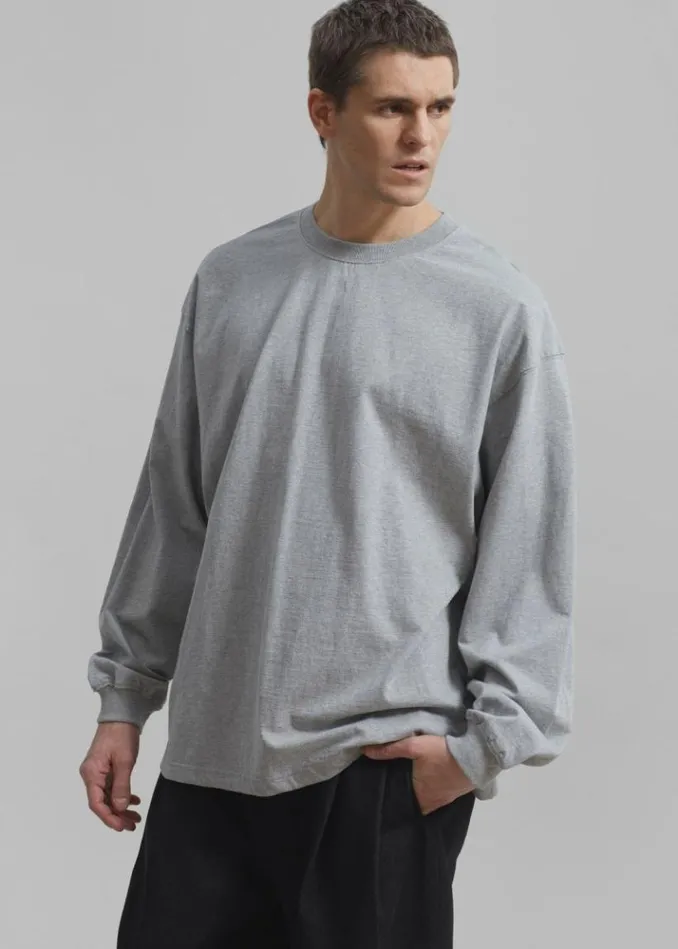 Men The Frankie Shop Christopher Long Sleeve Tee 8211 Grey Grey