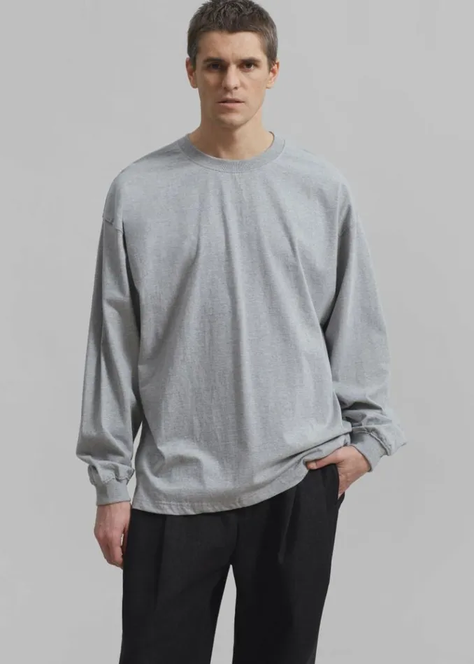 Men The Frankie Shop Christopher Long Sleeve Tee 8211 Grey Grey