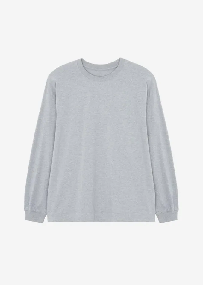 Men The Frankie Shop Christopher Long Sleeve Tee 8211 Grey Grey