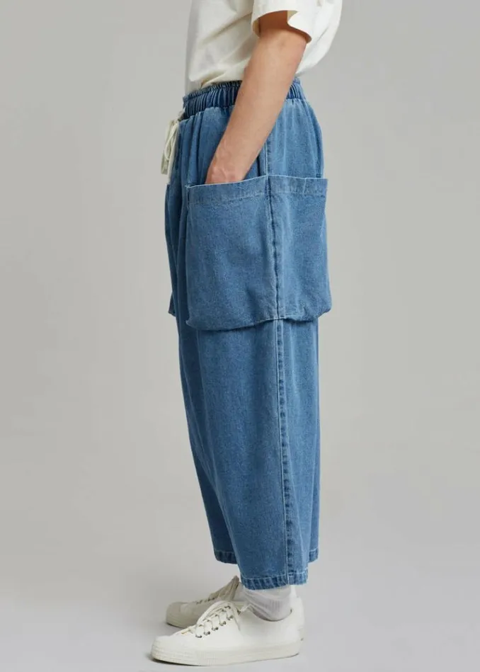 Men The Frankie Shop Cliff Denim Balloon Pants 8211 Worn Wash Worn Wash