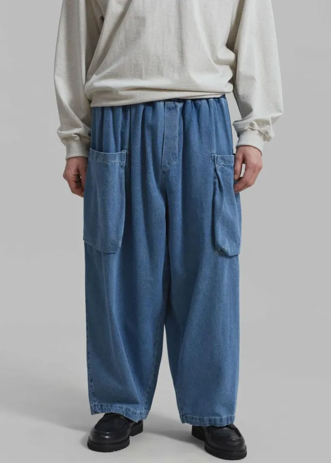 Men The Frankie Shop Cliff Denim Balloon Pants 8211 Worn Wash Worn Wash