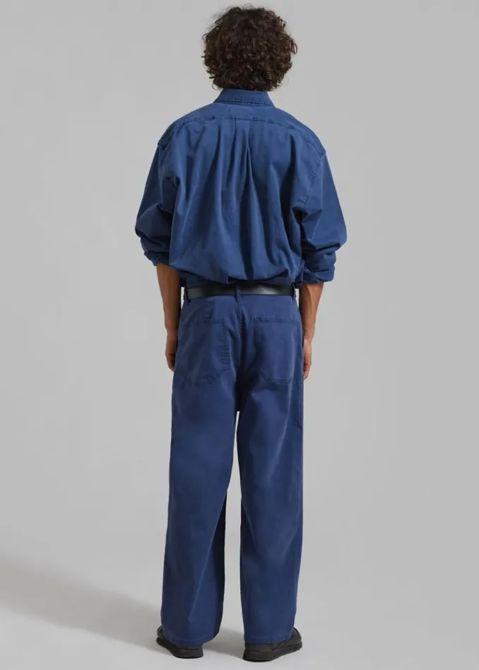 Men The Frankie Shop Drew Pants 8211 Blue Blue