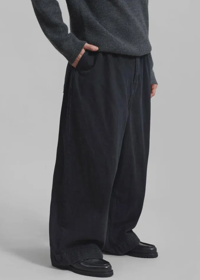 Men The Frankie Shop Graham Denim Pants 8211 Black Wash Black Wash
