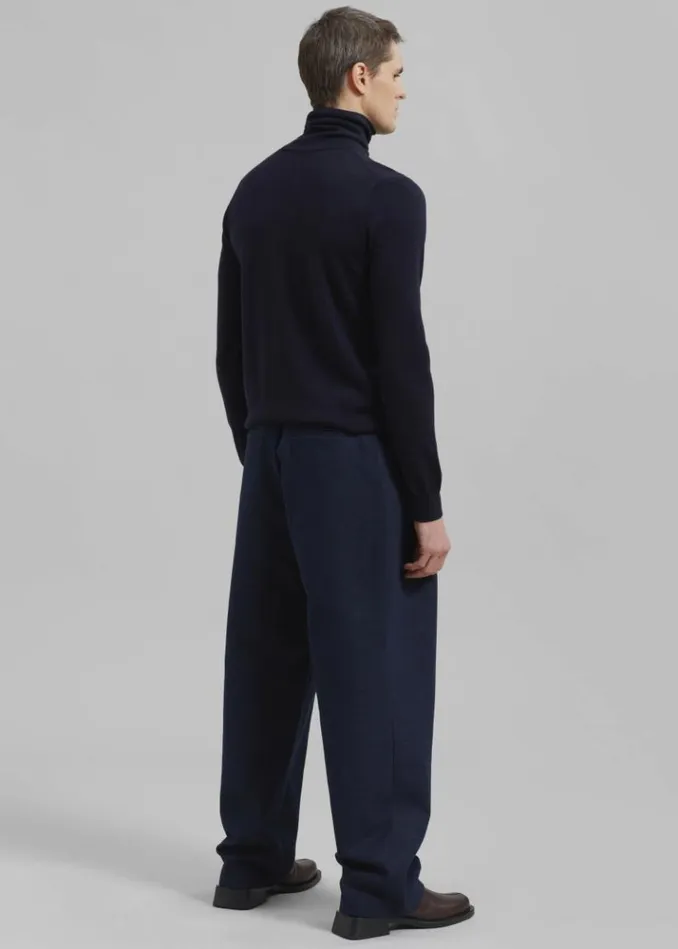 Men The Frankie Shop Stephen Pleated Denim Trousers 8211 Navy Navy