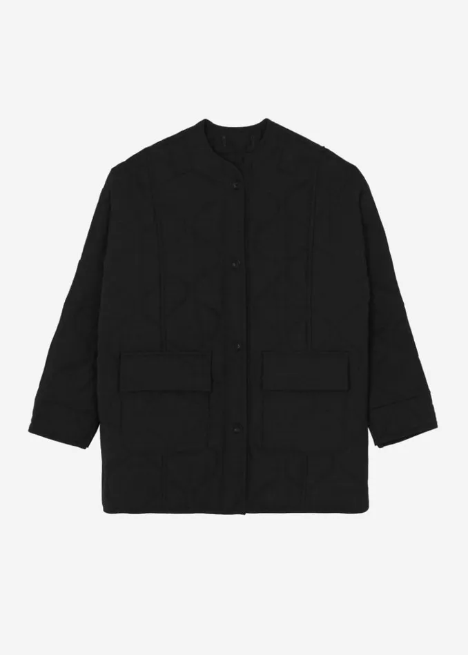 Men The Frankie Shop Ted Quilted Jacket 8211 Black Black