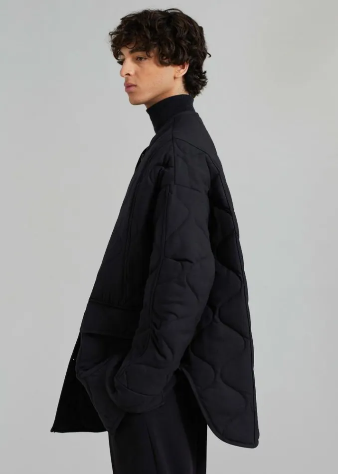 Men The Frankie Shop Ted Quilted Jacket 8211 Black Black