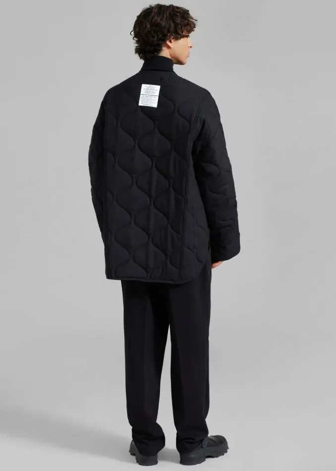 Men The Frankie Shop Ted Quilted Jacket 8211 Black Black