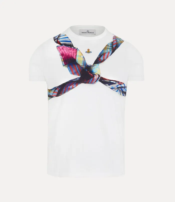 Men Tie Bondage Peru Tshirt White Vivienne Westwood TShirts And Polos