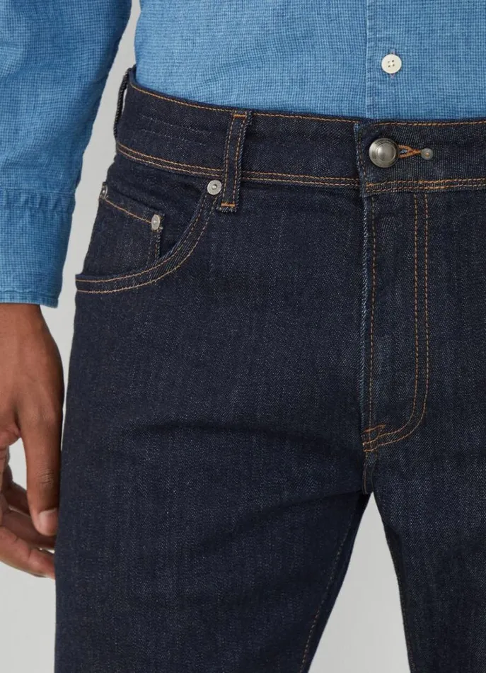 Men Trousers and Chinos Hackett London Slim Fit Stretch Jeans Denim Blue