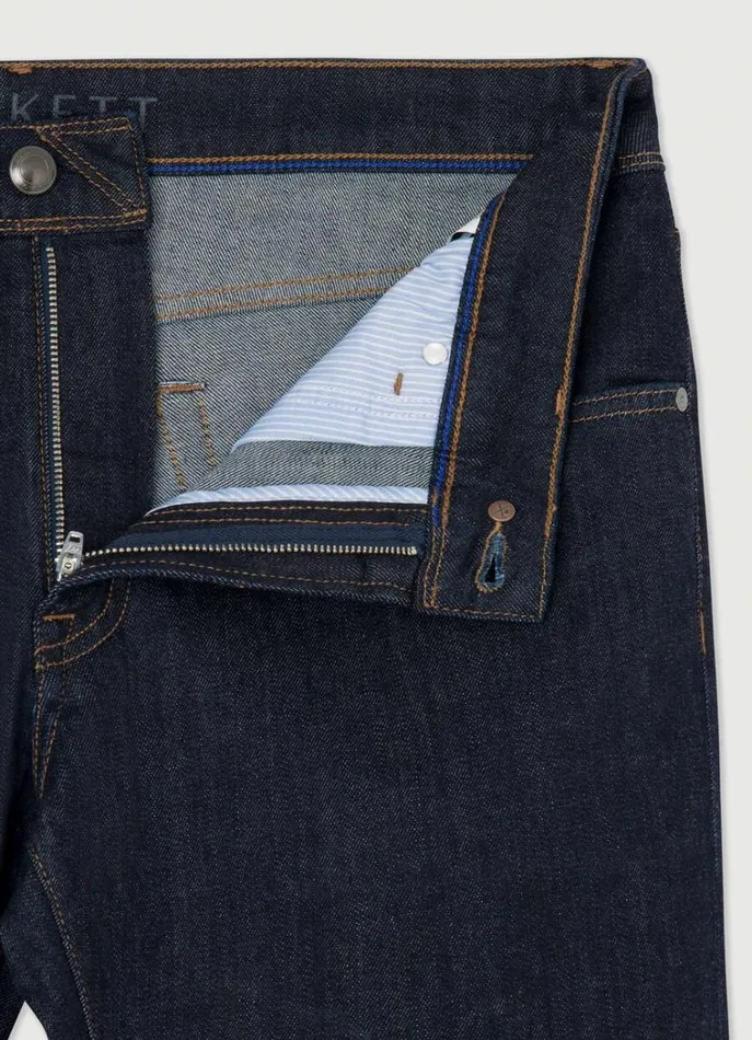 Men Trousers and Chinos Hackett London Slim Fit Stretch Jeans Denim Blue