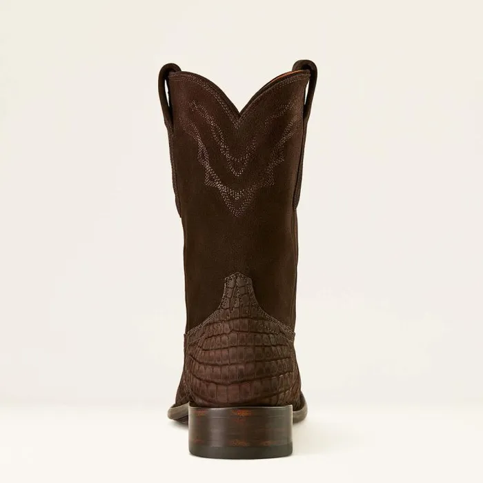 Men Western Boots Ariat Bench Made Clanton Western Boot Matte Chocolate Nile Crocdark Chocolate Men Western Boots Ariat Bench Made Clanton Western Boot Matte Chocolate Nile Crocdark Chocolate