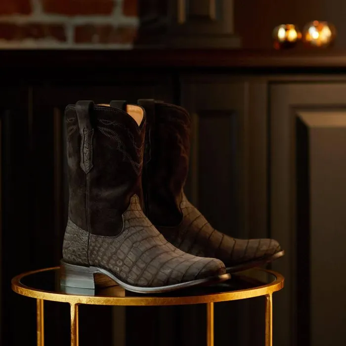 Men Western Boots Ariat Bench Made Clanton Western Boot Matte Chocolate Nile Crocdark Chocolate Men Western Boots Ariat Bench Made Clanton Western Boot Matte Chocolate Nile Crocdark Chocolate