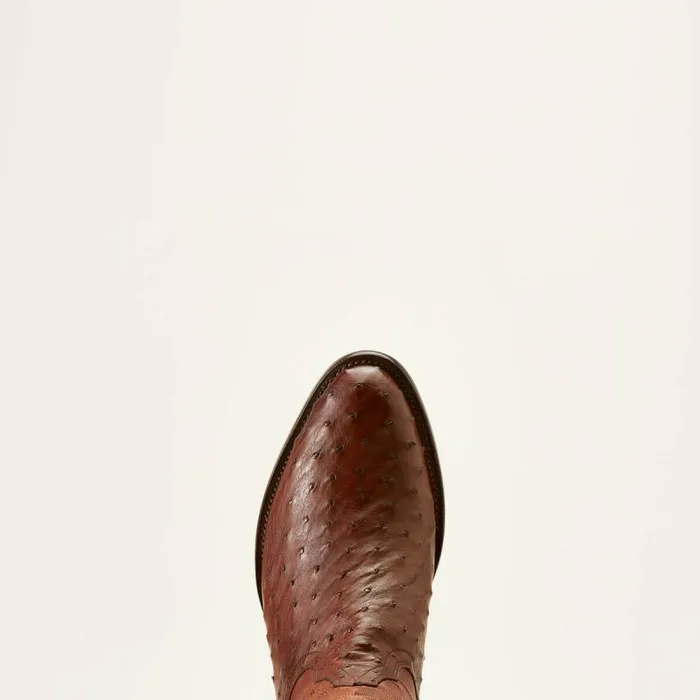 Men Western Boots Ariat Bench Made James Western Boot Bourbon Full Quill Ostrich Men Western Boots Ariat Bench Made James Western Boot Bourbon Full Quill Ostrich