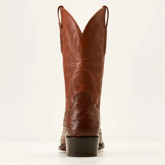 Men Western Boots Ariat Bench Made James Western Boot Bourbon Full Quill Ostrich Men Western Boots Ariat Bench Made James Western Boot Bourbon Full Quill Ostrich