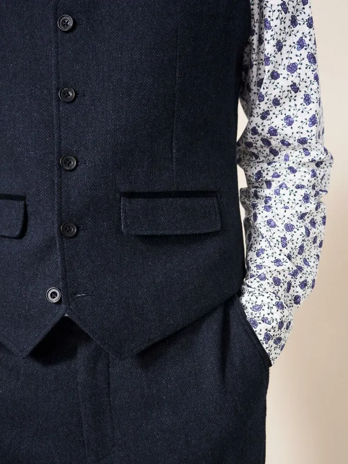 Men White Stuff Blazers Heath Regular Fit Waistcoat Dark Navy Men White Stuff Blazers Heath Regular Fit Waistcoat Dark Navy