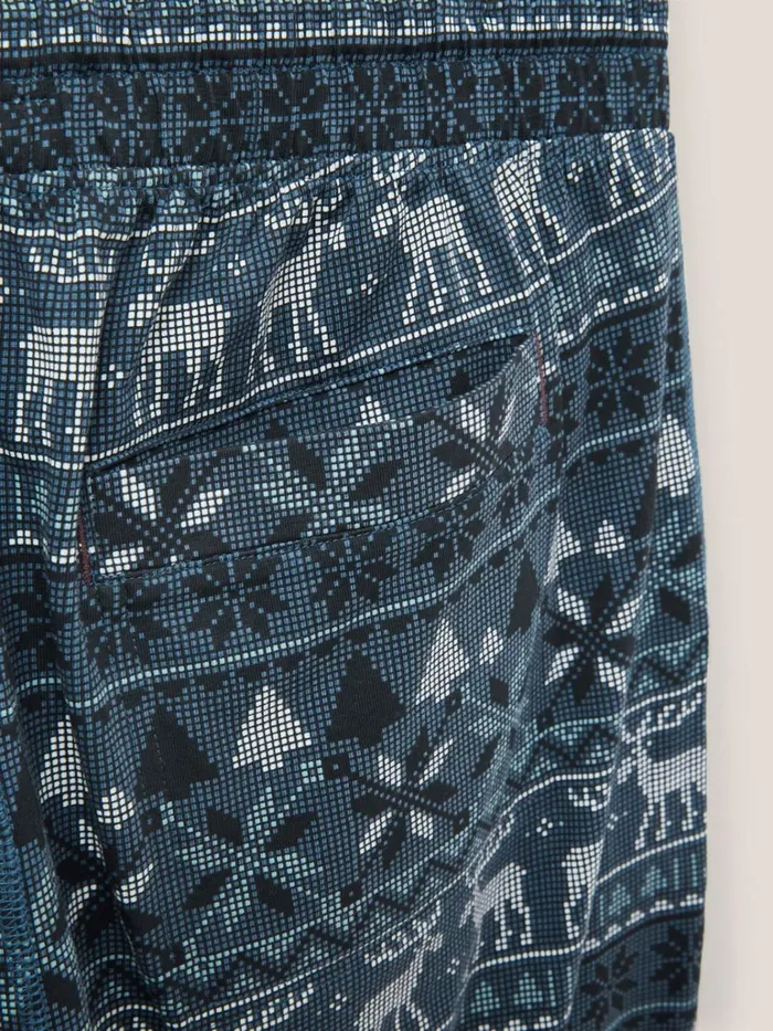 Men White Stuff Pyjamas Moose Novelty PJ Trouser Navy Print Men White Stuff Pyjamas Moose Novelty PJ Trouser Navy Print