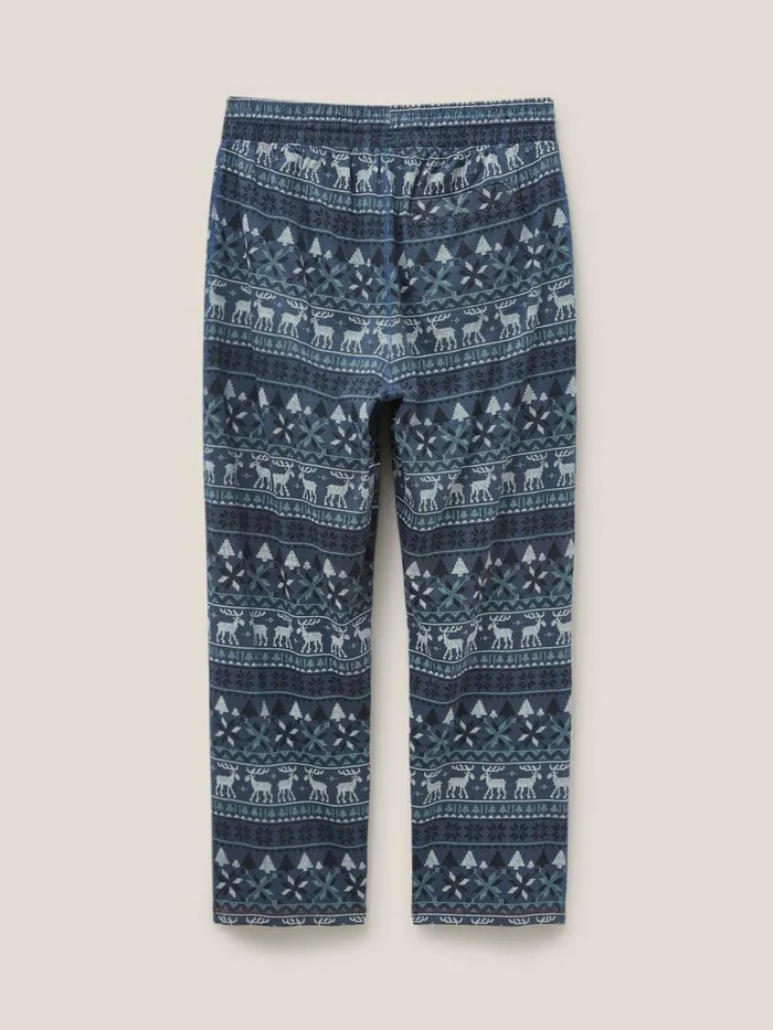 Men White Stuff Pyjamas Moose Novelty PJ Trouser Navy Print Men White Stuff Pyjamas Moose Novelty PJ Trouser Navy Print