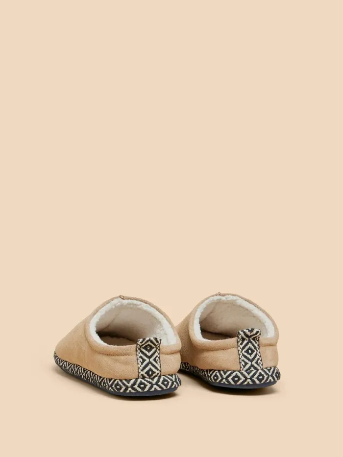 Men White Stuff Slippers Suede Borg Mule Slipper Light Tan Men White Stuff Slippers Suede Borg Mule Slipper Light Tan