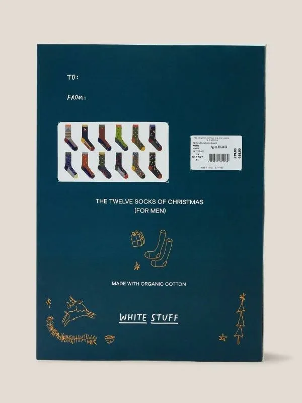 Men White Stuff Socks 12 Days Mens Socks Advent Navy Multi Men White Stuff Socks 12 Days Mens Socks Advent Navy Multi