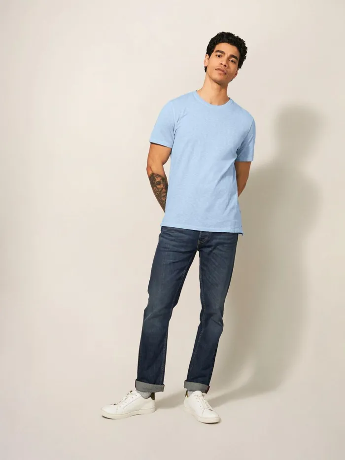 Men White Stuff Tshirts Abersoch Short Sleeve Tee Light Blue Men White Stuff Tshirts Abersoch Short Sleeve Tee Light Blue