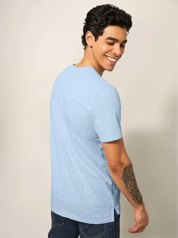 Men White Stuff Tshirts Abersoch Short Sleeve Tee Light Blue Men White Stuff Tshirts Abersoch Short Sleeve Tee Light Blue