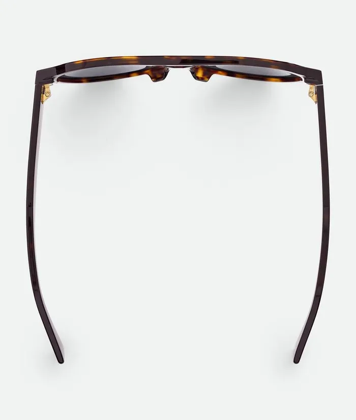 MenWomen Bottega Veneta Sunglasses Soft Aviator Sunglasses Havanagrey