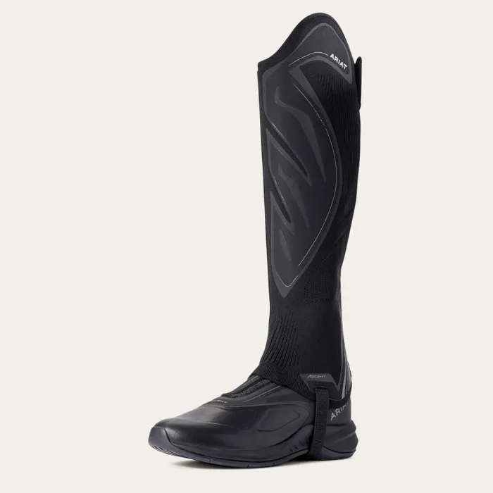 MenWomen English Riding Boots Ariat Ascent Half Chap Black Knit