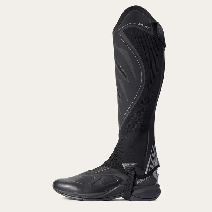 MenWomen English Riding Boots Ariat Ascent Half Chap Black Knit